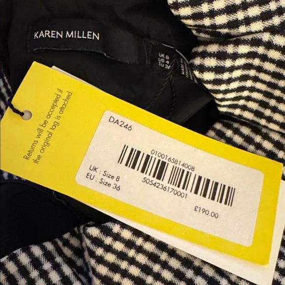 KAREN MILLEN Slim Fit Wool Dress - Picture 9 of 9